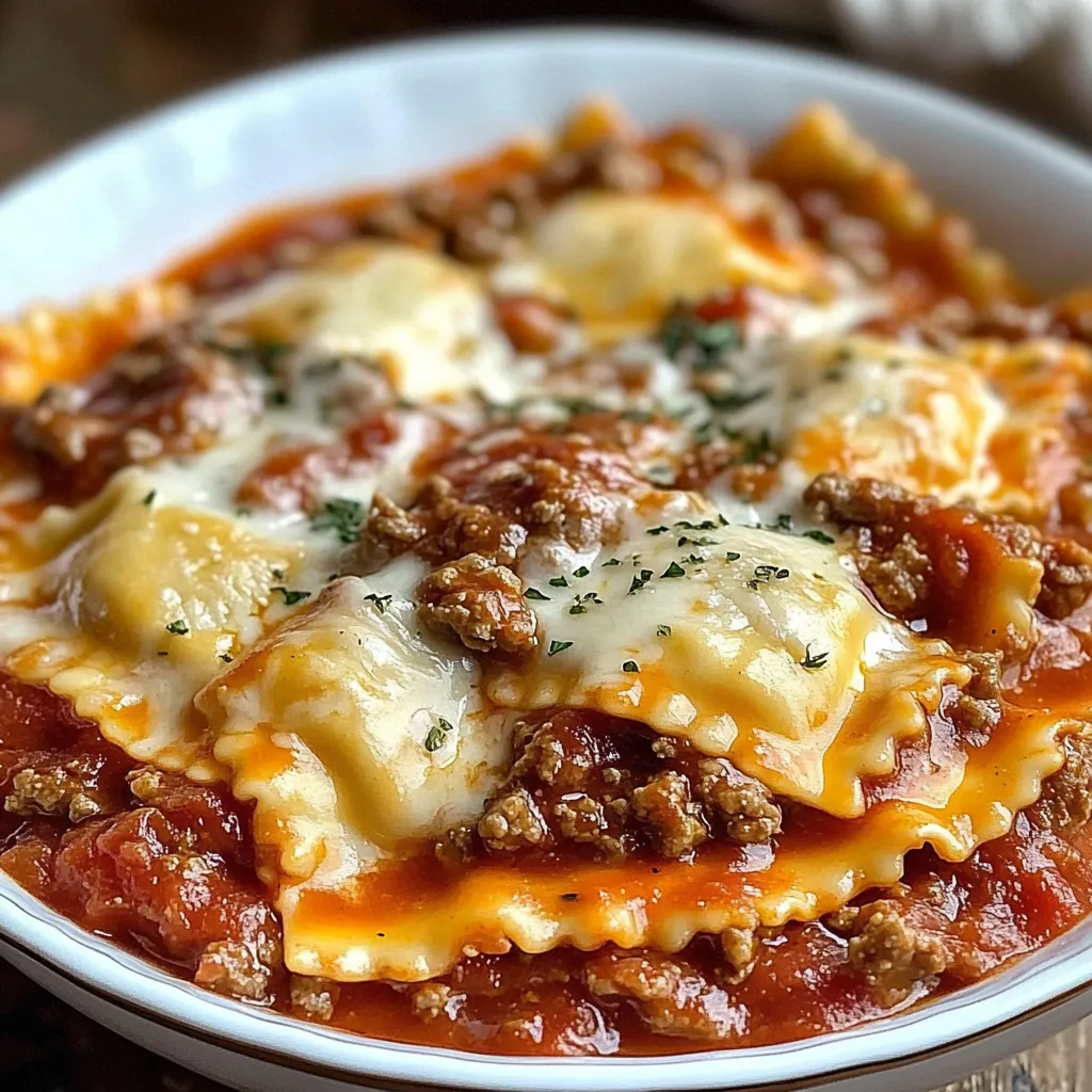 A bowl of pasta with meat and sauce.