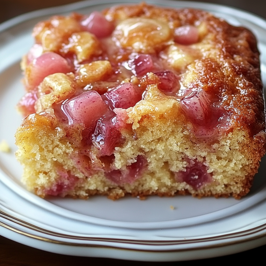A slice of cake with fruit on top.
