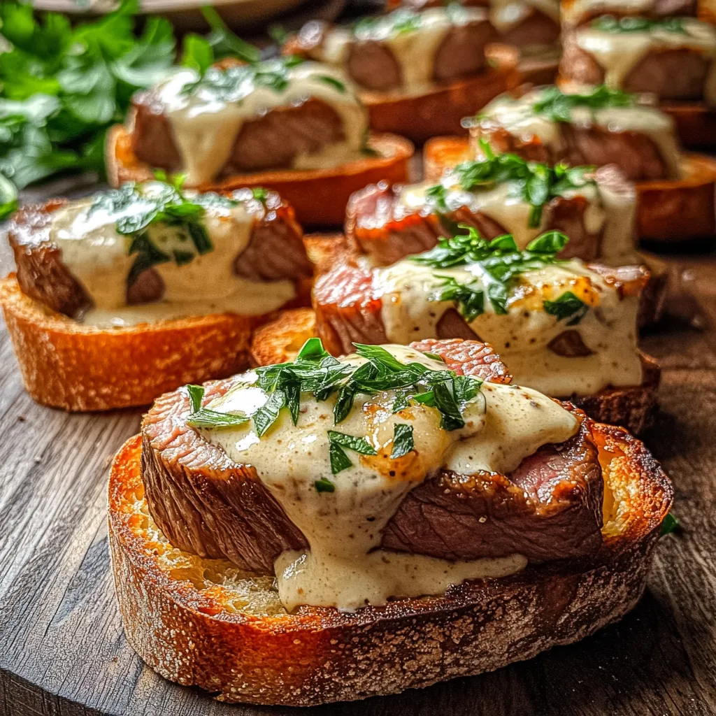 A plate of meat and cheese on toast.