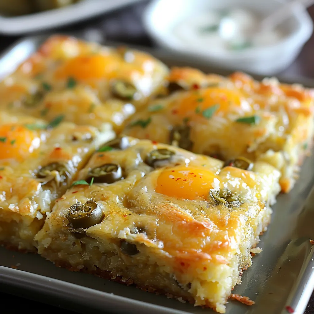 A slice of quiche with a fried egg on top.