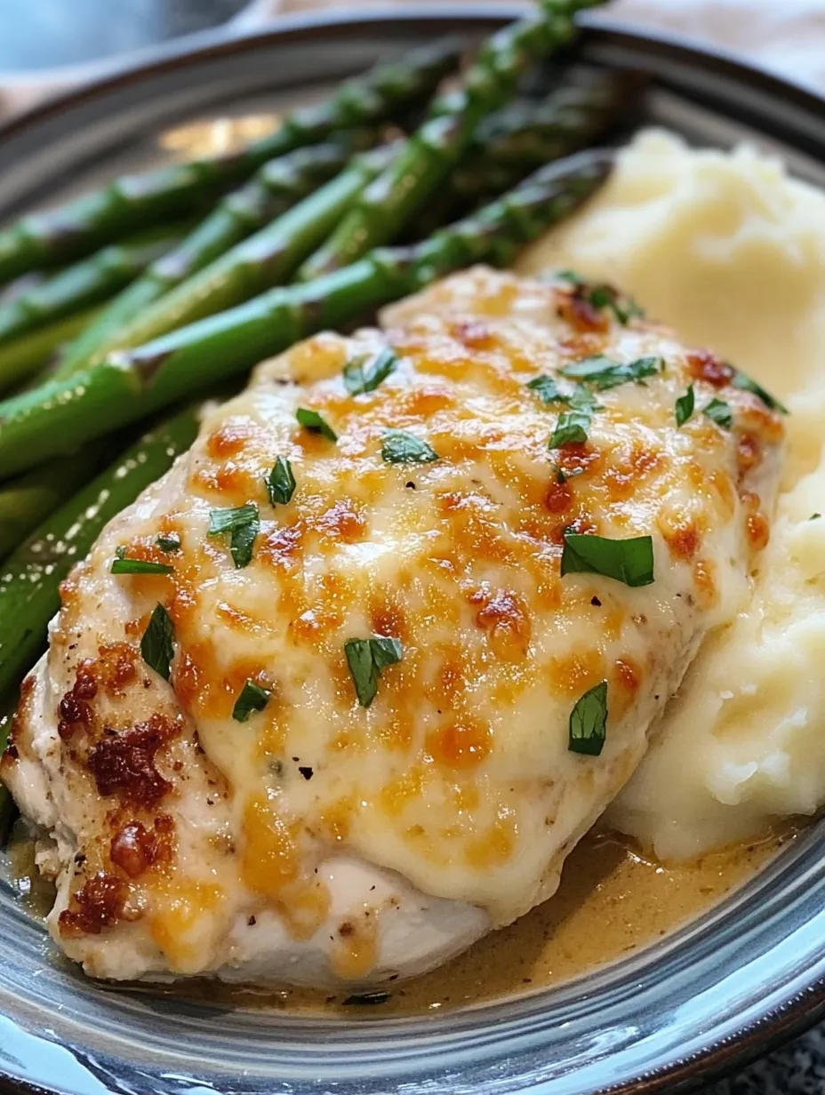 A plate of food with a piece of chicken and potatoes.