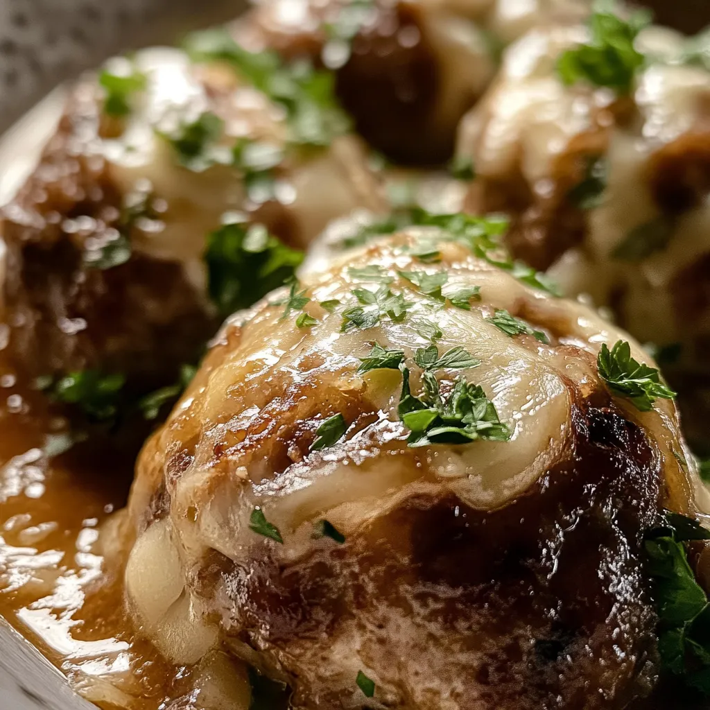 Meatballs with sauce.