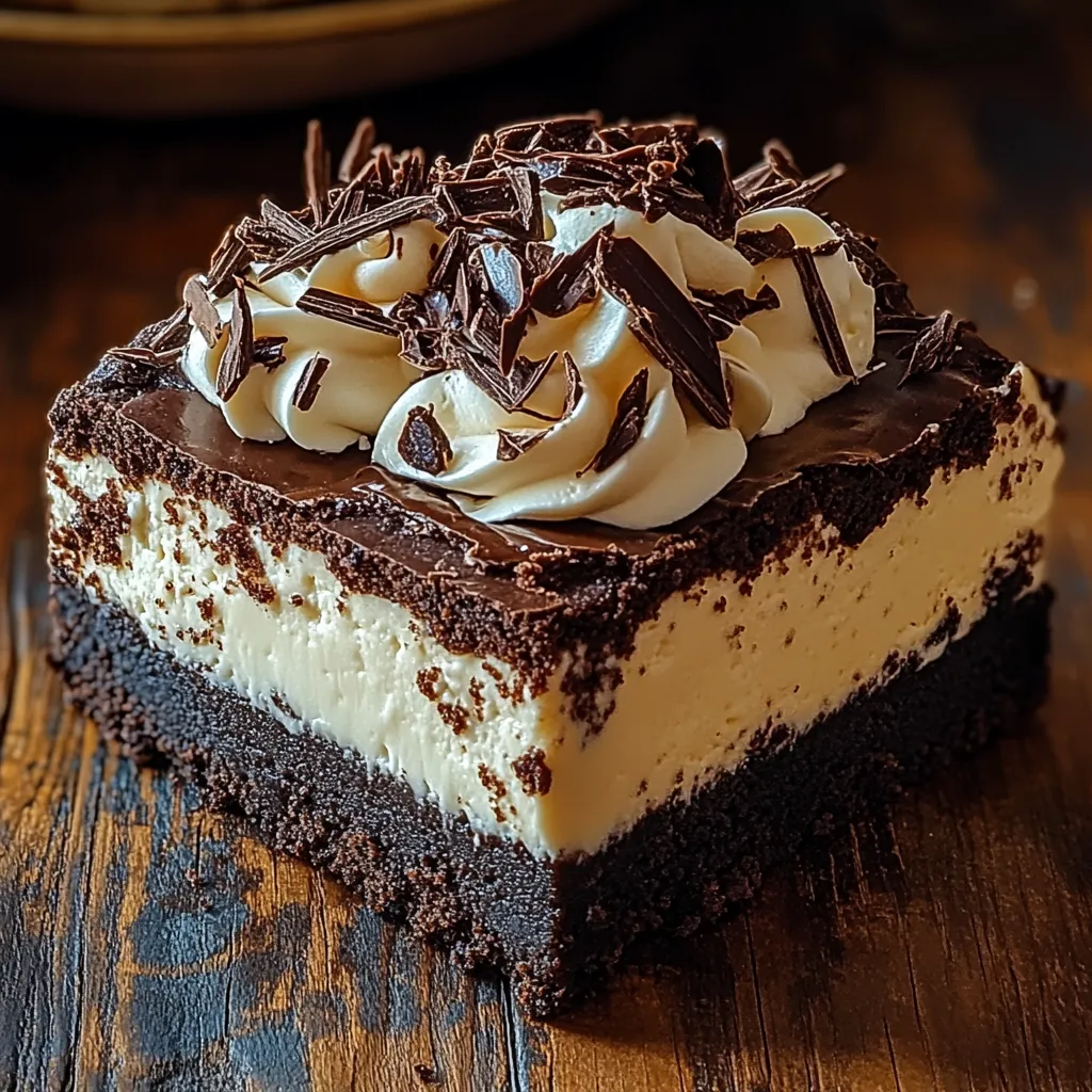 A piece of chocolate cake with white frosting.