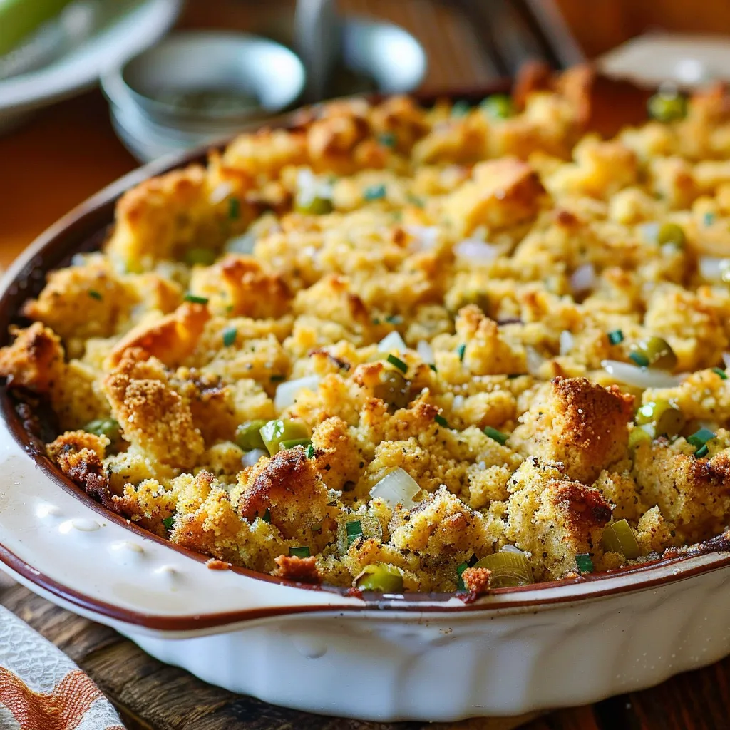 A casserole dish filled with food.