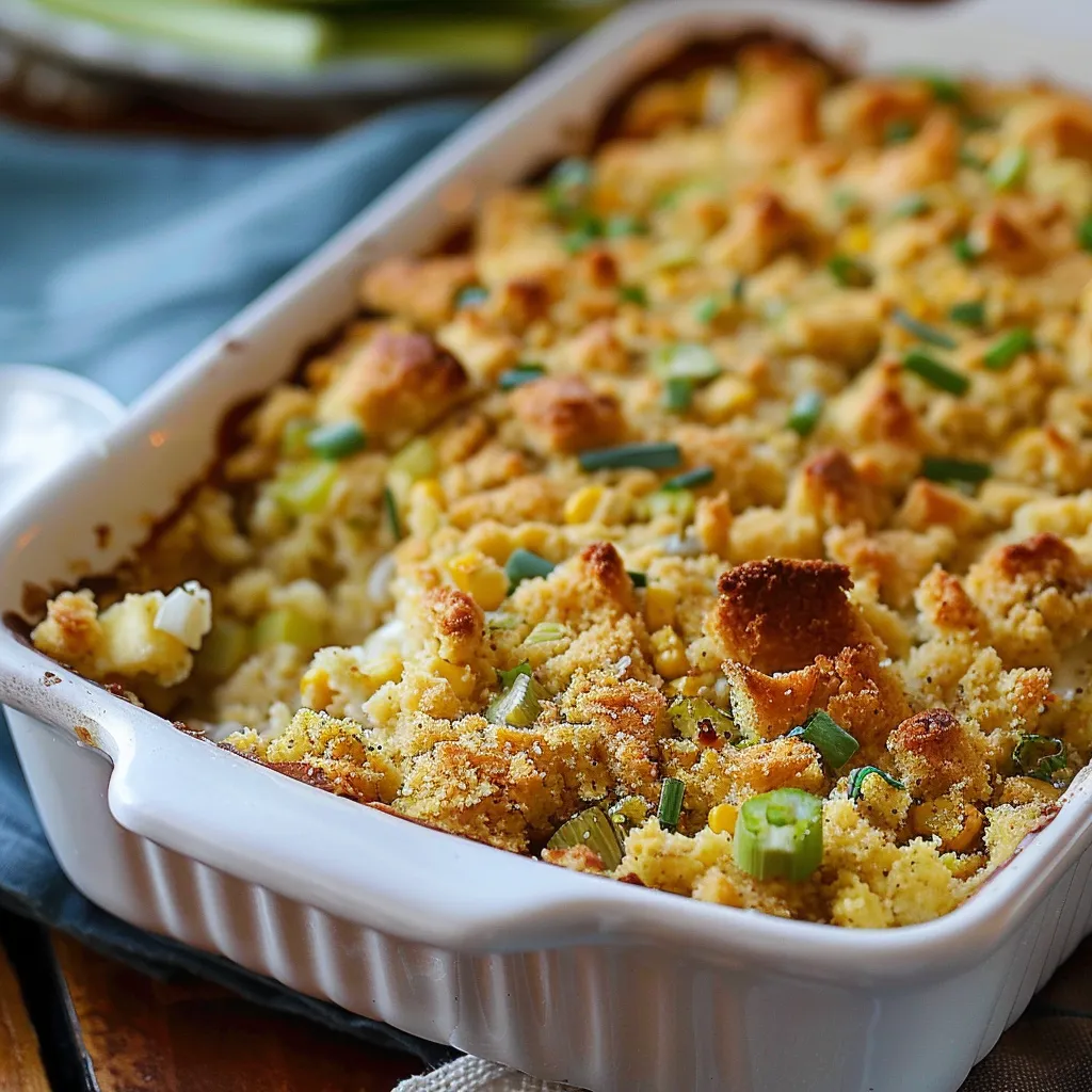 A white dish with a casserole in it.