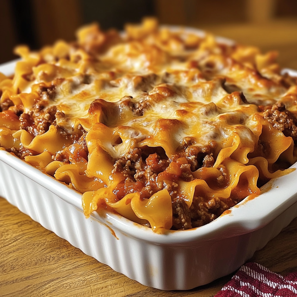 A white bowl filled with a casserole.