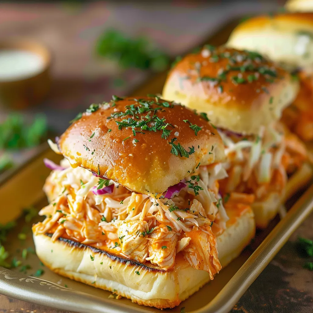 A tray of sandwiches with coleslaw.