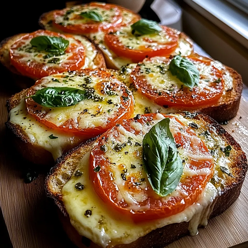 A slice of bread with tomatoes and cheese.
