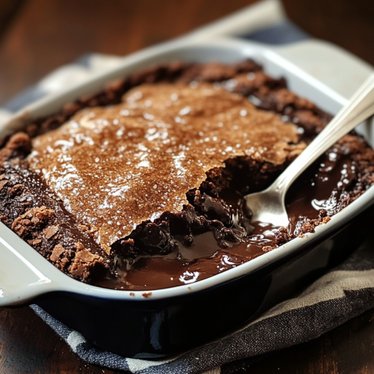 A delicious Southern Chocolate Cobbler.