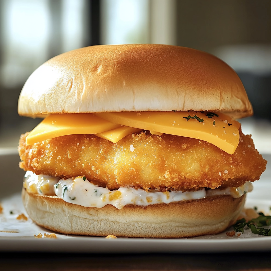 A McDonald's Filet-O-Fish sandwich.