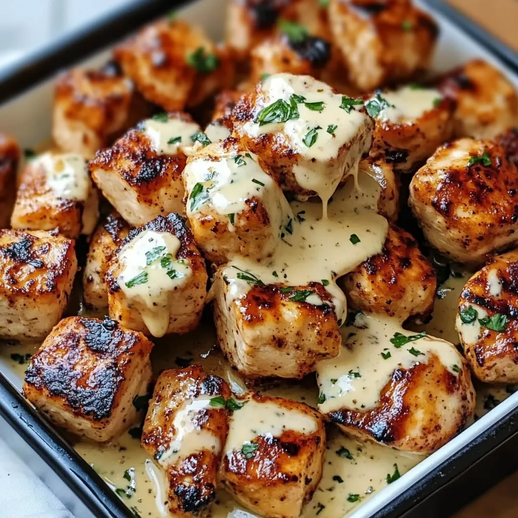 A panful of saucy chicken pieces.