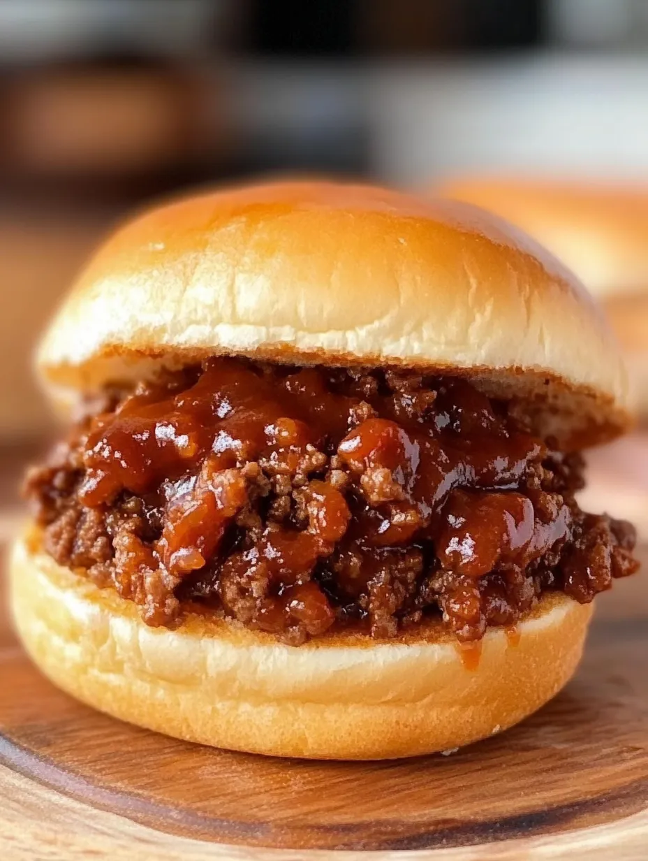 A sloppy joe sandwich with a generous amount of sauce.