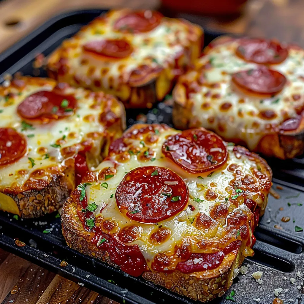 Two slices of pepperoni pizza on a tray.