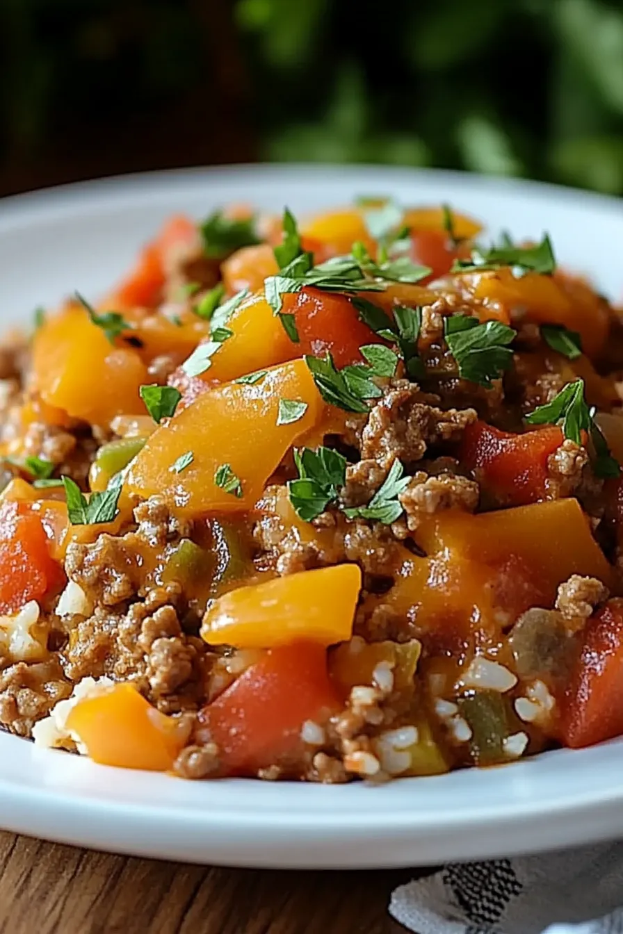 STUFFED PEPPER CASSEROLE