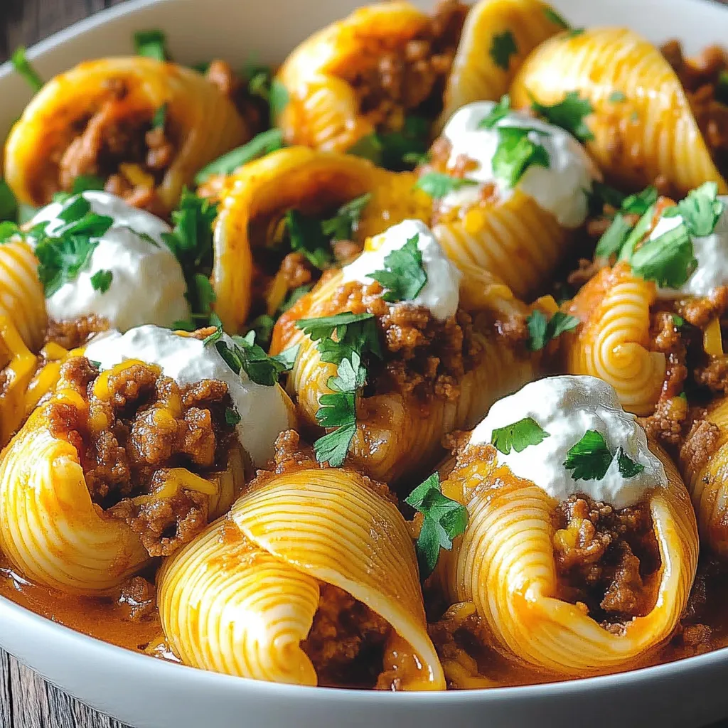 White sauce shells in a deep bowl—creamy and comforting.