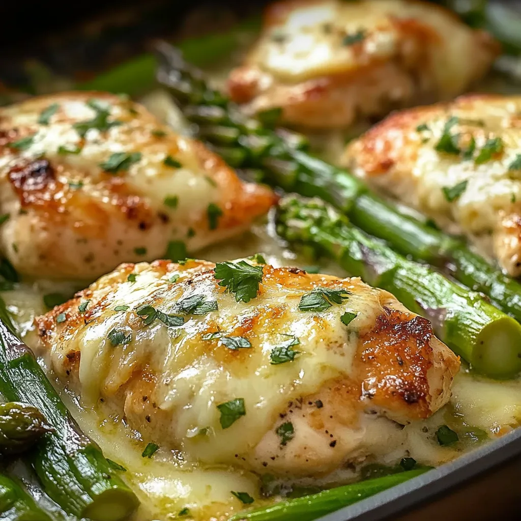 Caesar Chicken with Asparagus