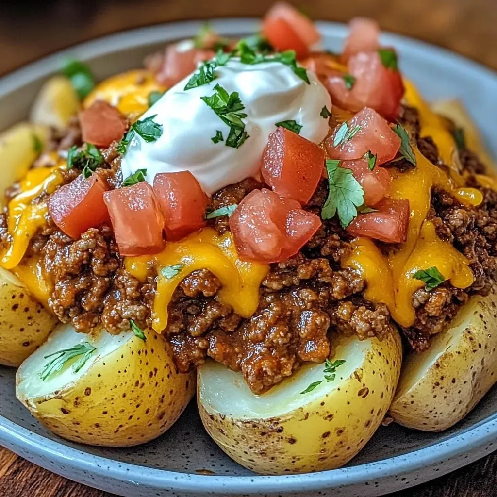 Taco Loaded Baked Potatoes