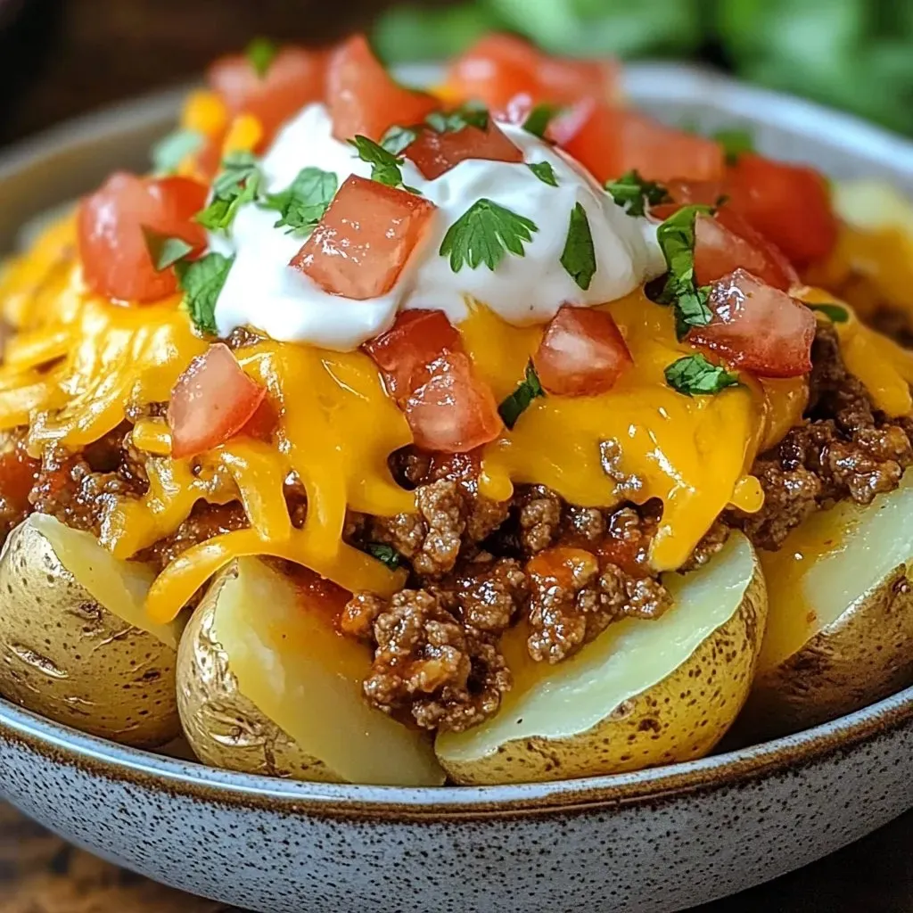 Taco Loaded Baked Potatoes