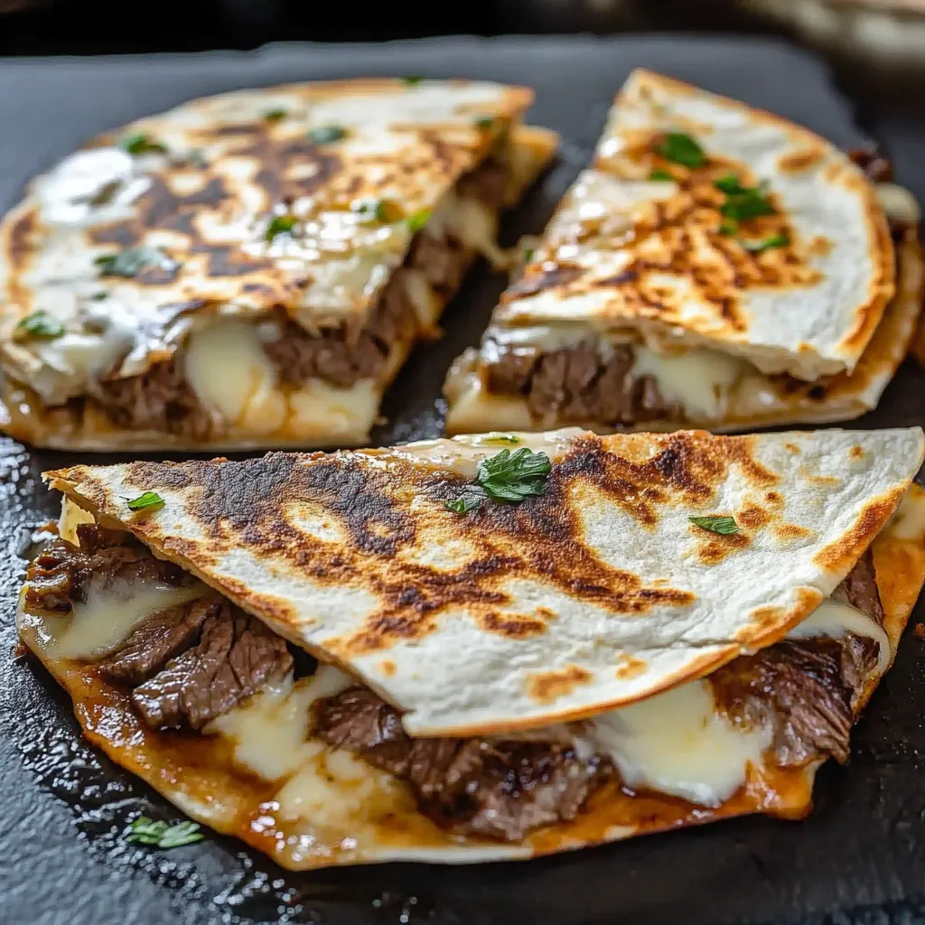 A slice of meat and cheese on a plate.