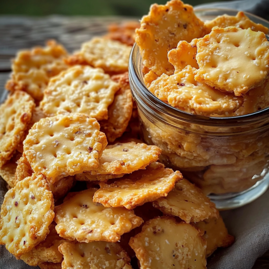 A jar of Southern Cheese Crackers.