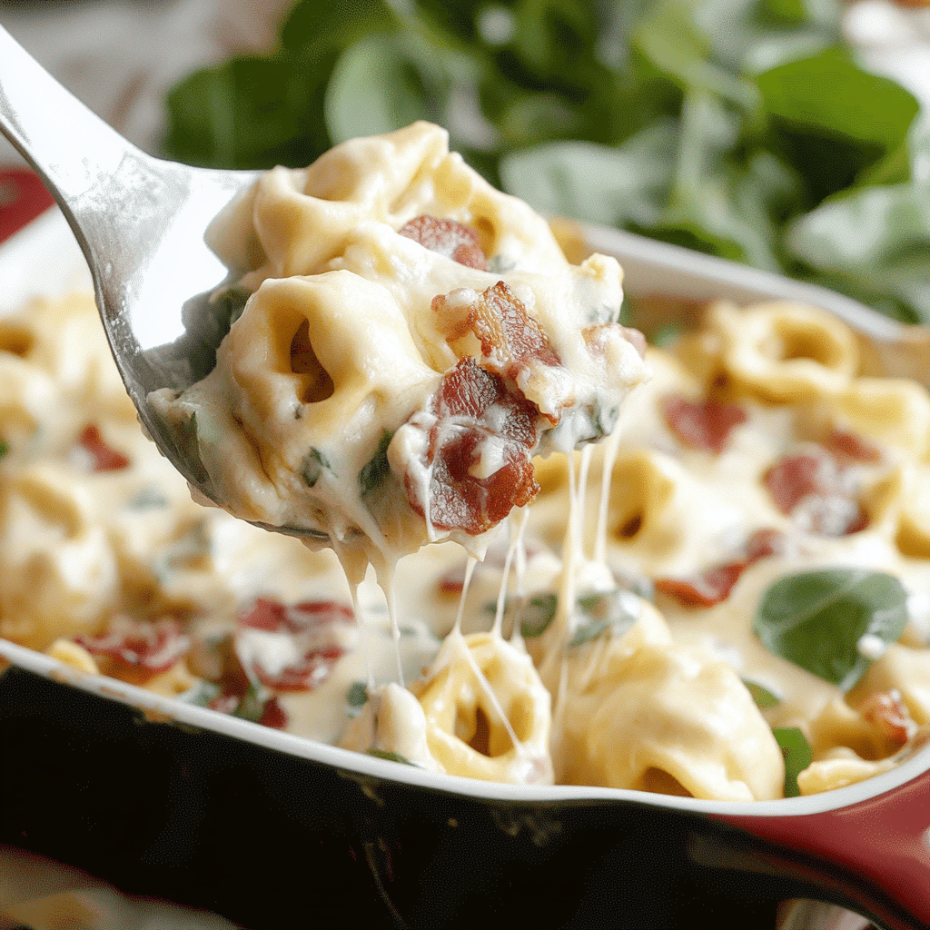 A fork is being used to scoop up some delicious macaroni and cheese.