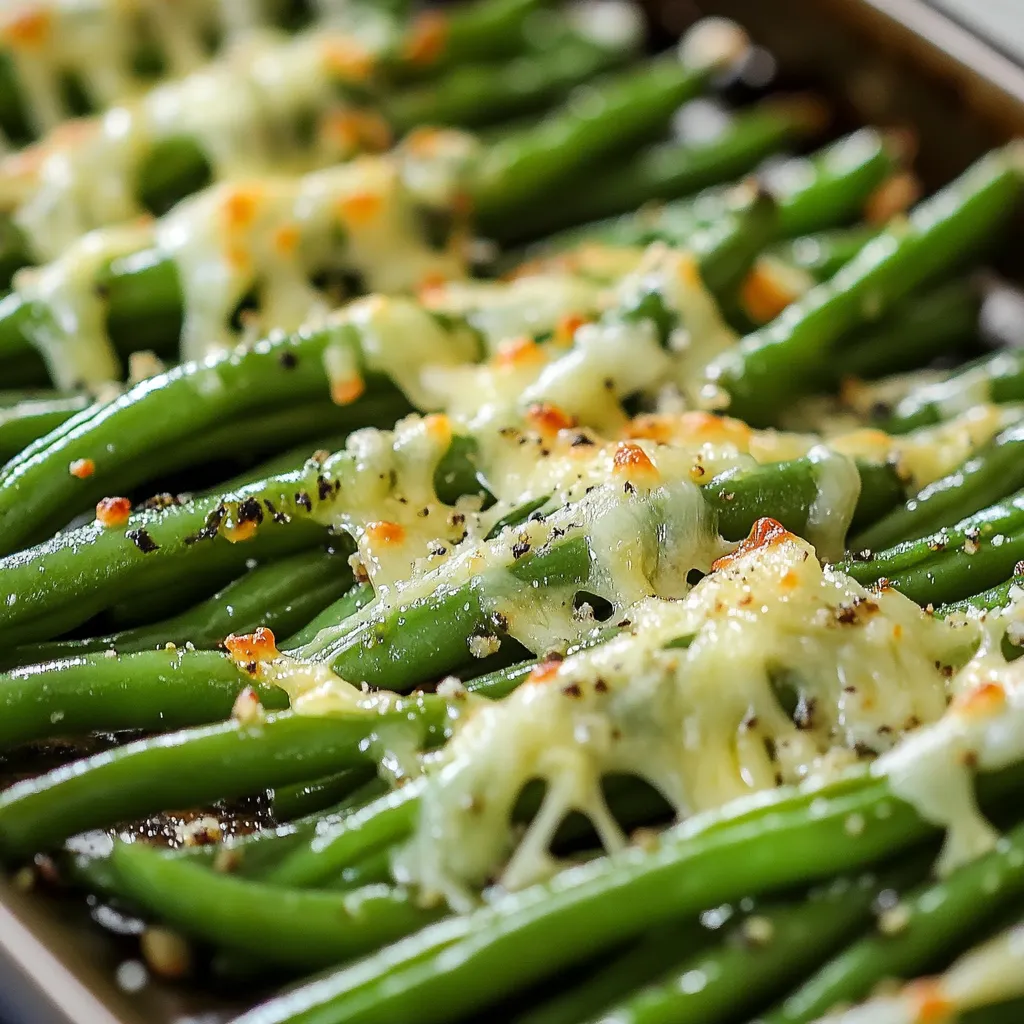 Cheesy Garlic Green Beans