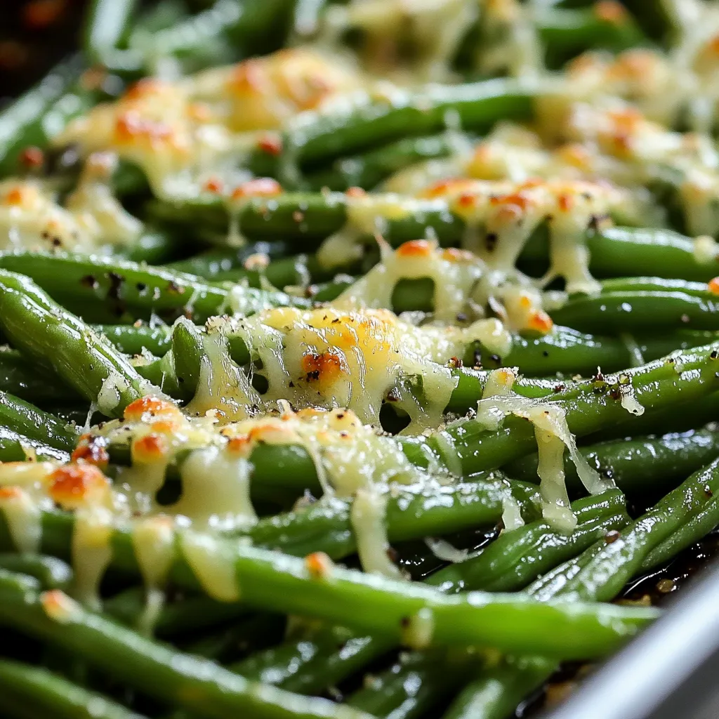 Cheesy Garlic Green Beans