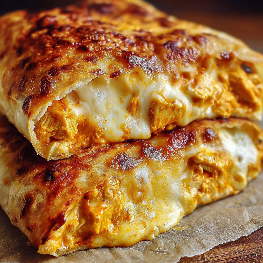 A slice of Buffalo Chicken Cheese Bake is served on a wooden table.