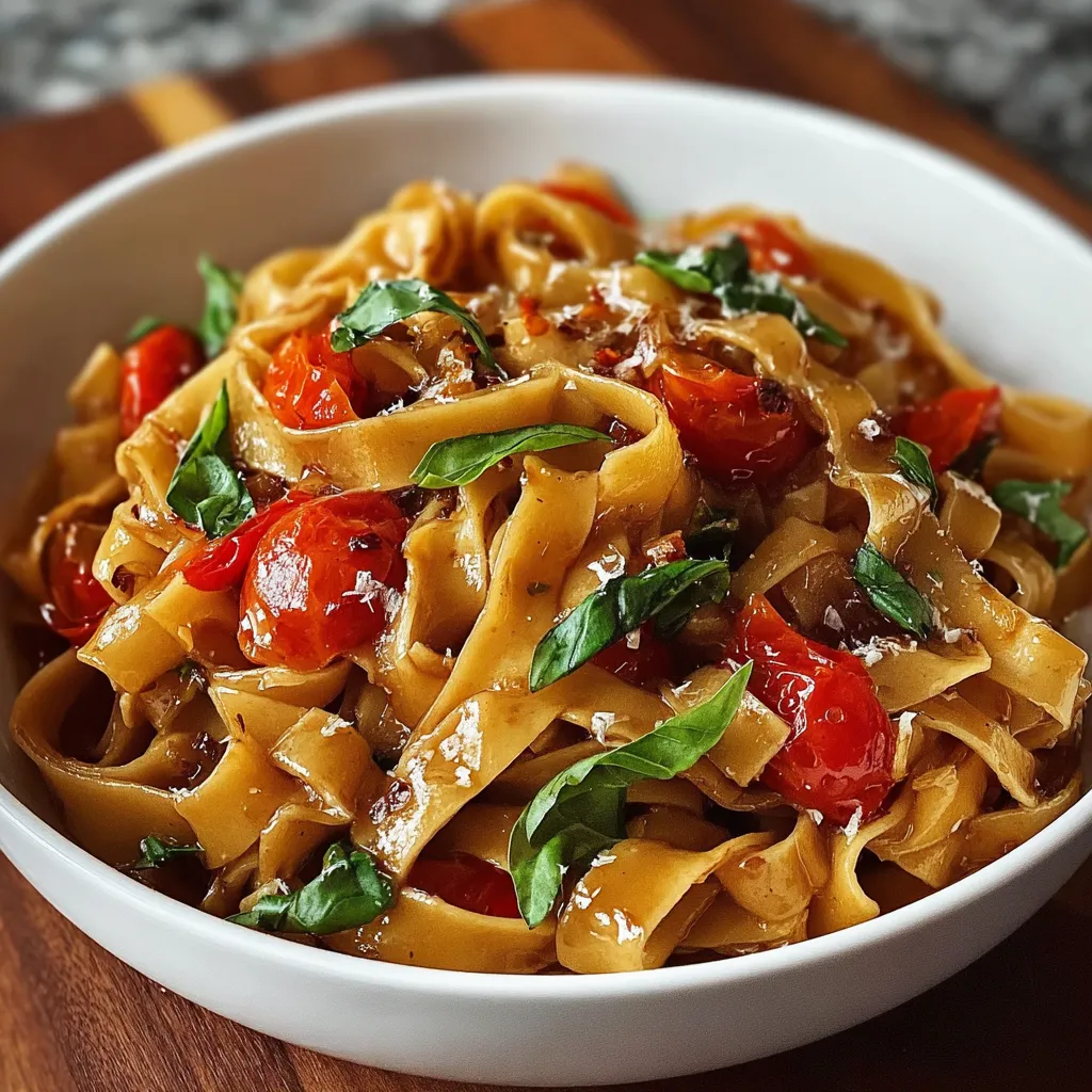 A Colorful Bowl of Italian Drunken Noodles