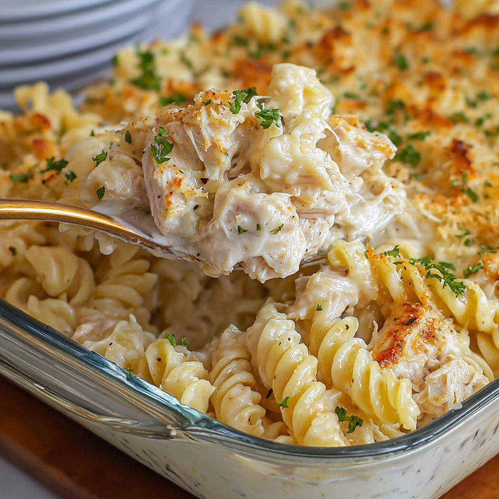 A close up of a delicious macaroni and cheese dish with a fork in it.