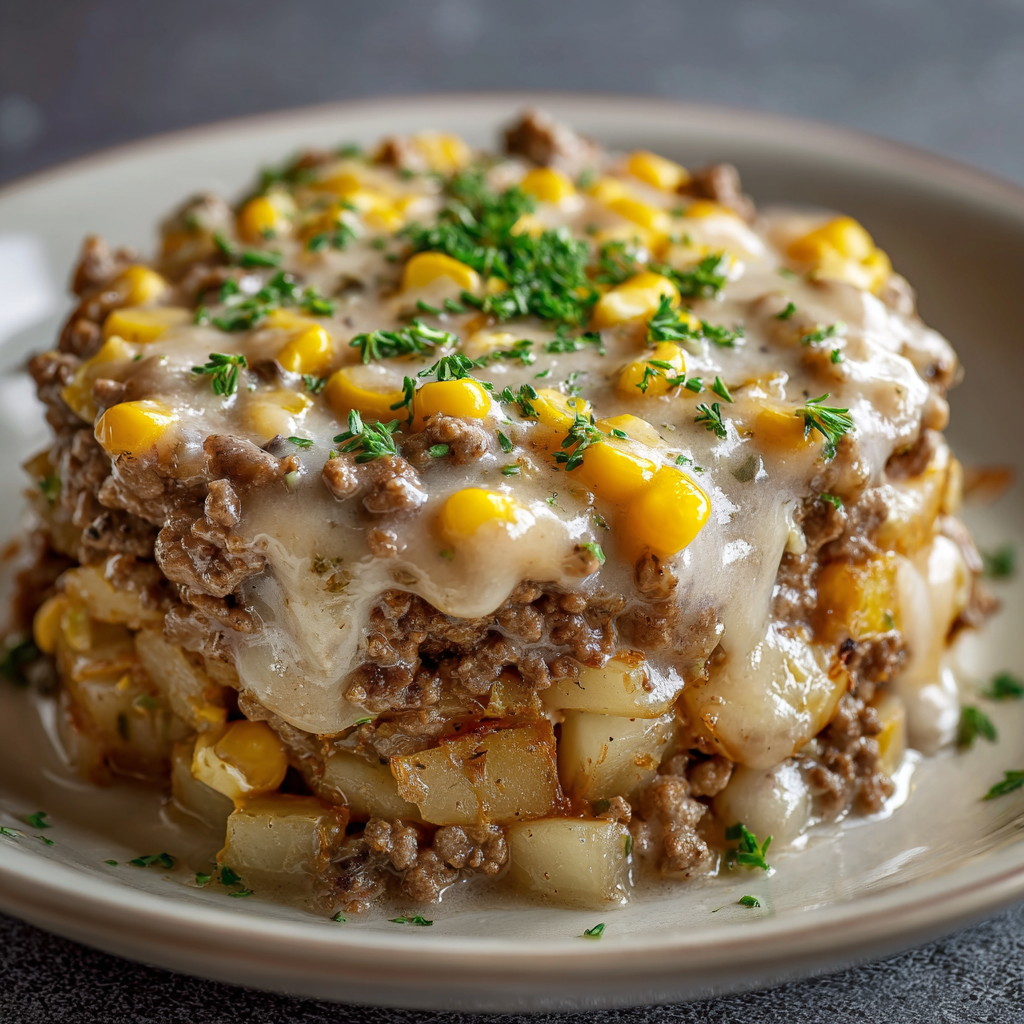 A delicious meal of chicken and corn on the cob covered in cheese and herbs, served on a white plate.