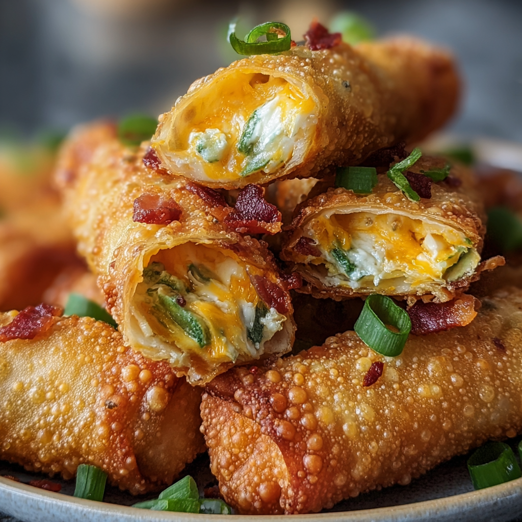 Mini Jalapeño Popper Egg Rolls are a delicious and spicy snack option.