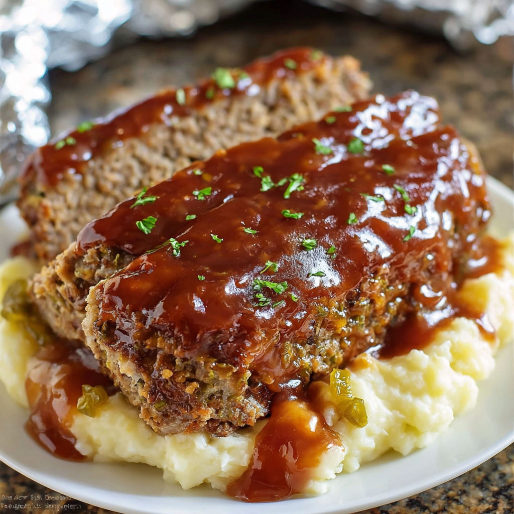 A delicious barbecue beef sandwich with a generous amount of barbecue sauce, served on a white plate.