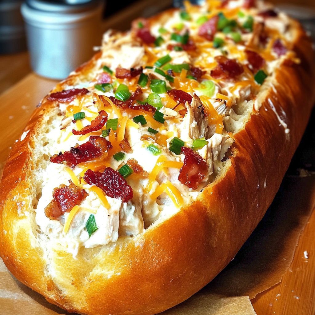 A delicious bacon and cheese sandwich on a bun.