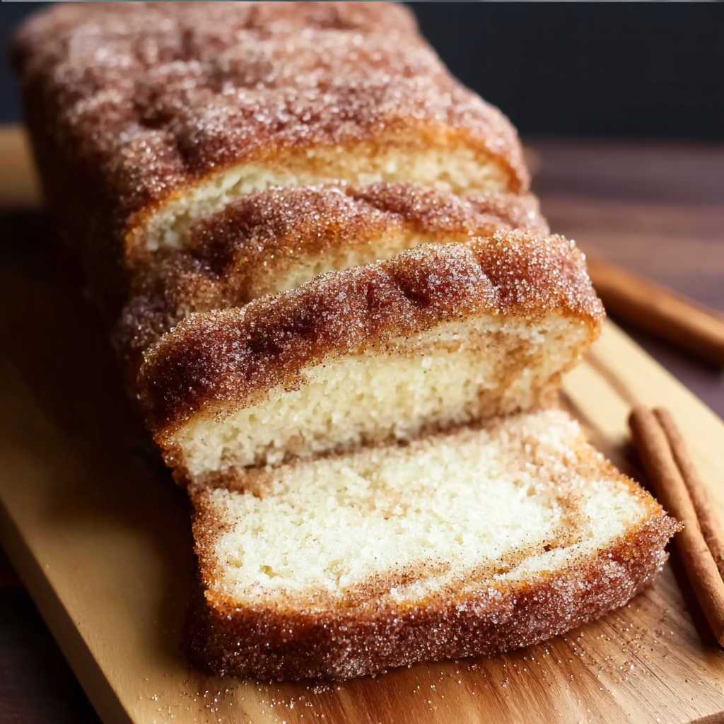 A slice of cinnamon roll on a wooden cutting board.