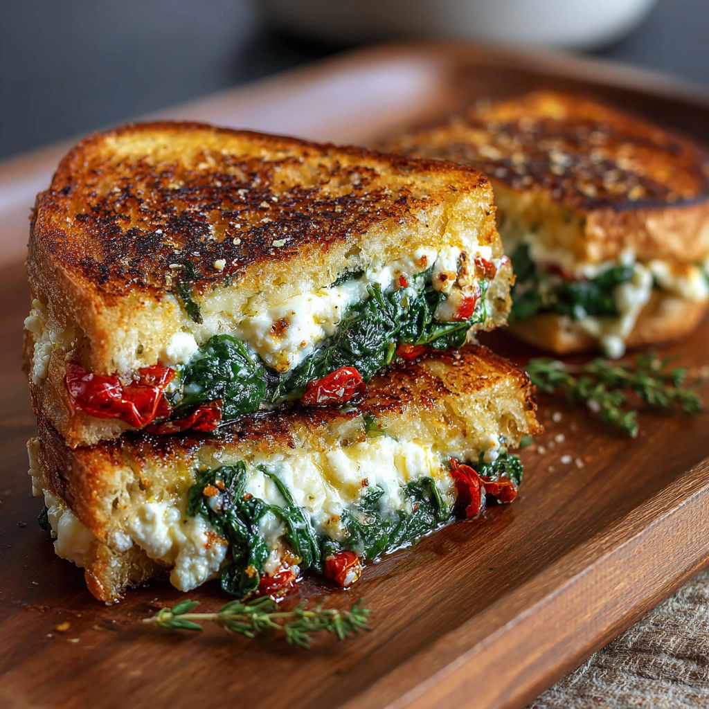 A delicious Mediterranean sandwich with greens, tomatoes, and cheese.