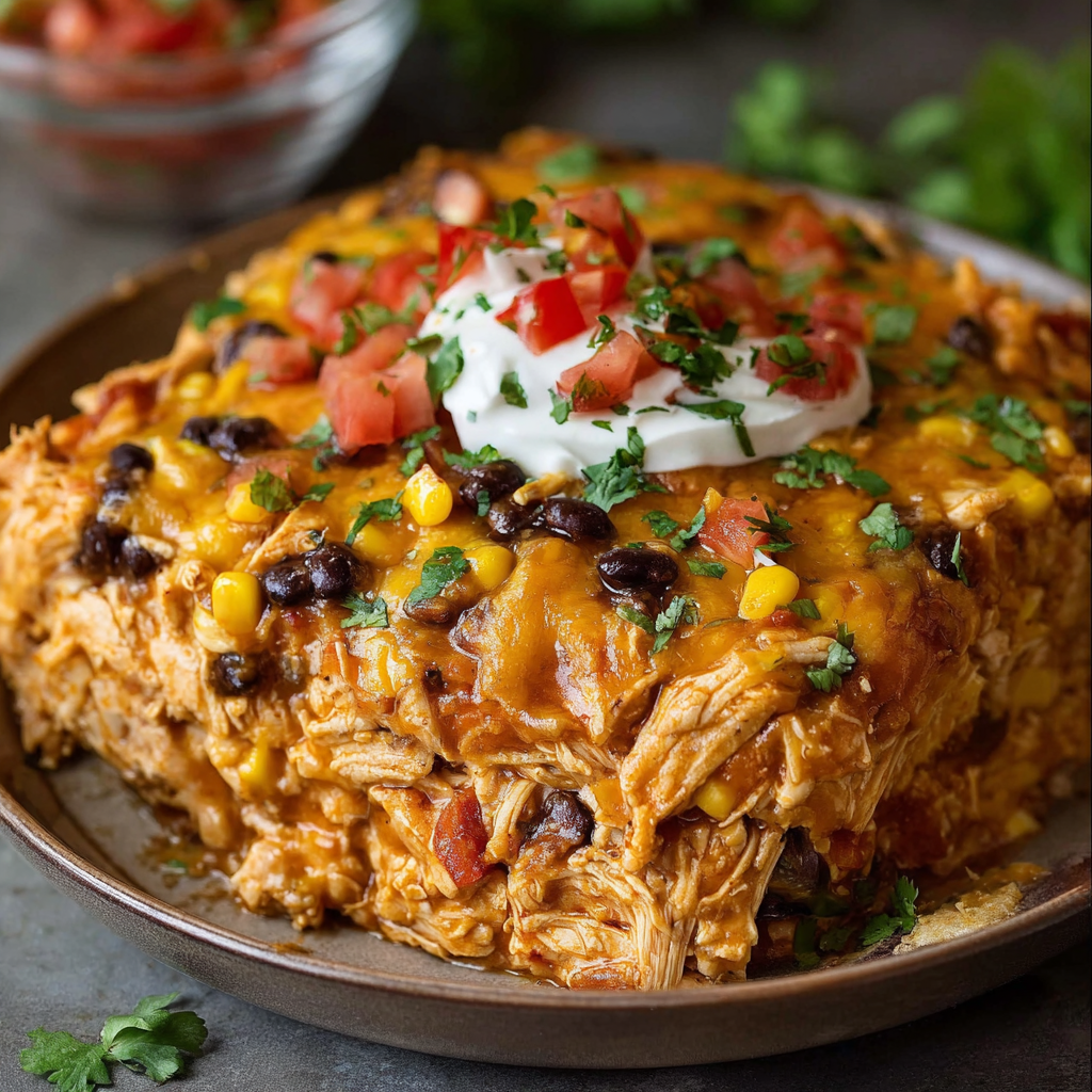 A delicious chicken dish with tomatoes, cheese, and corn on the cob, served in a bowl.