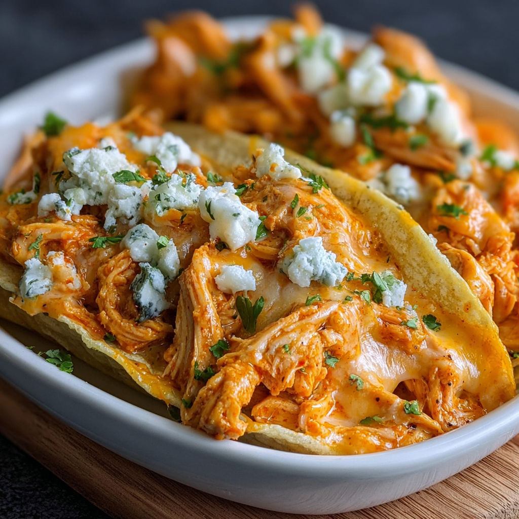 A plate of chicken with cheese and blue cheese on top, served in a bowl.
