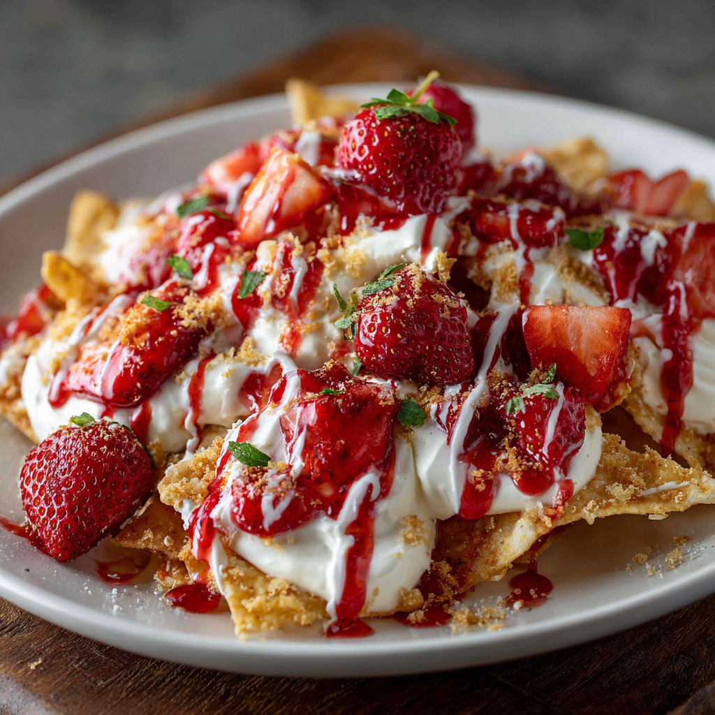 A plate of strawberry shortcake with whipped cream and strawberries.