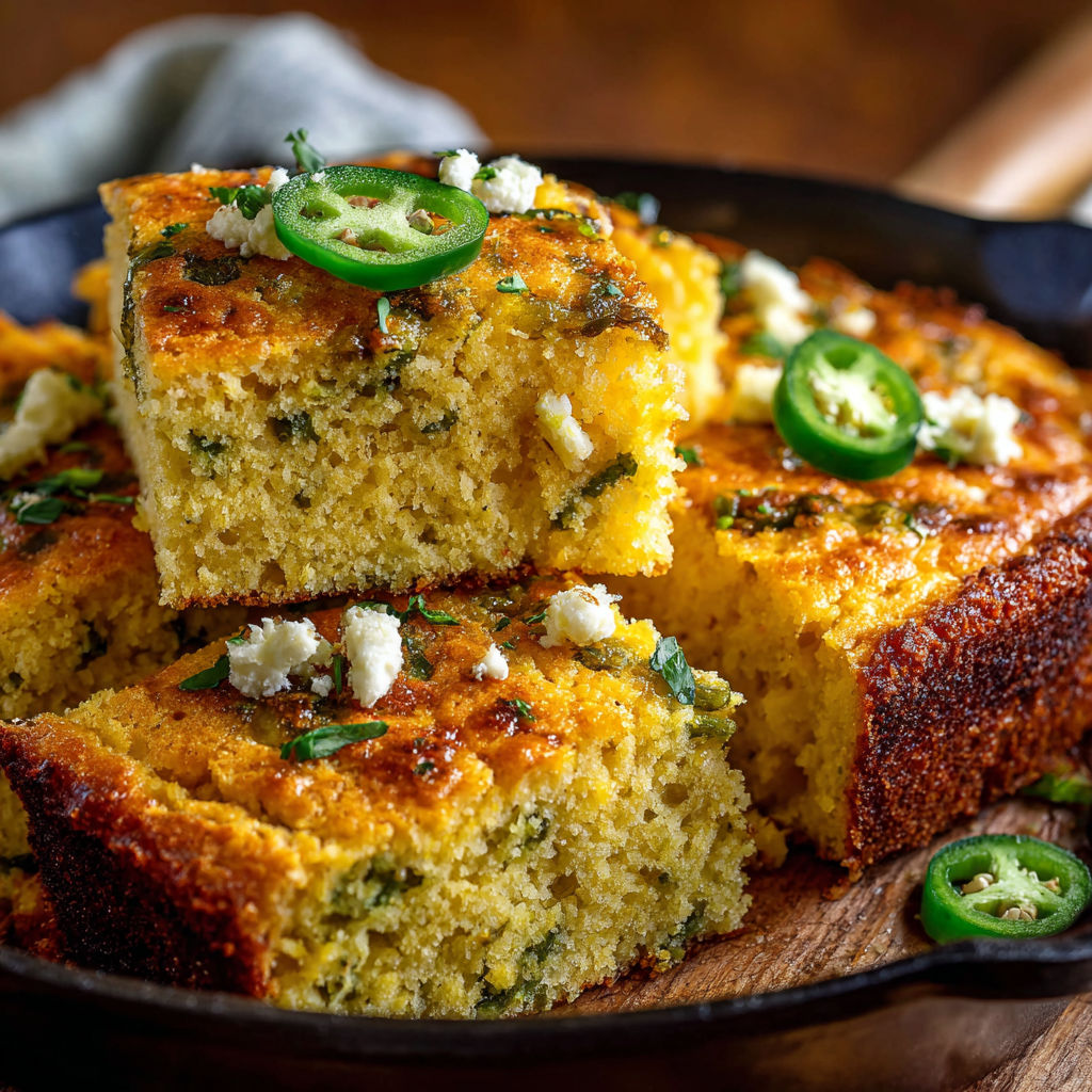A slice of cake with green peppers on top.