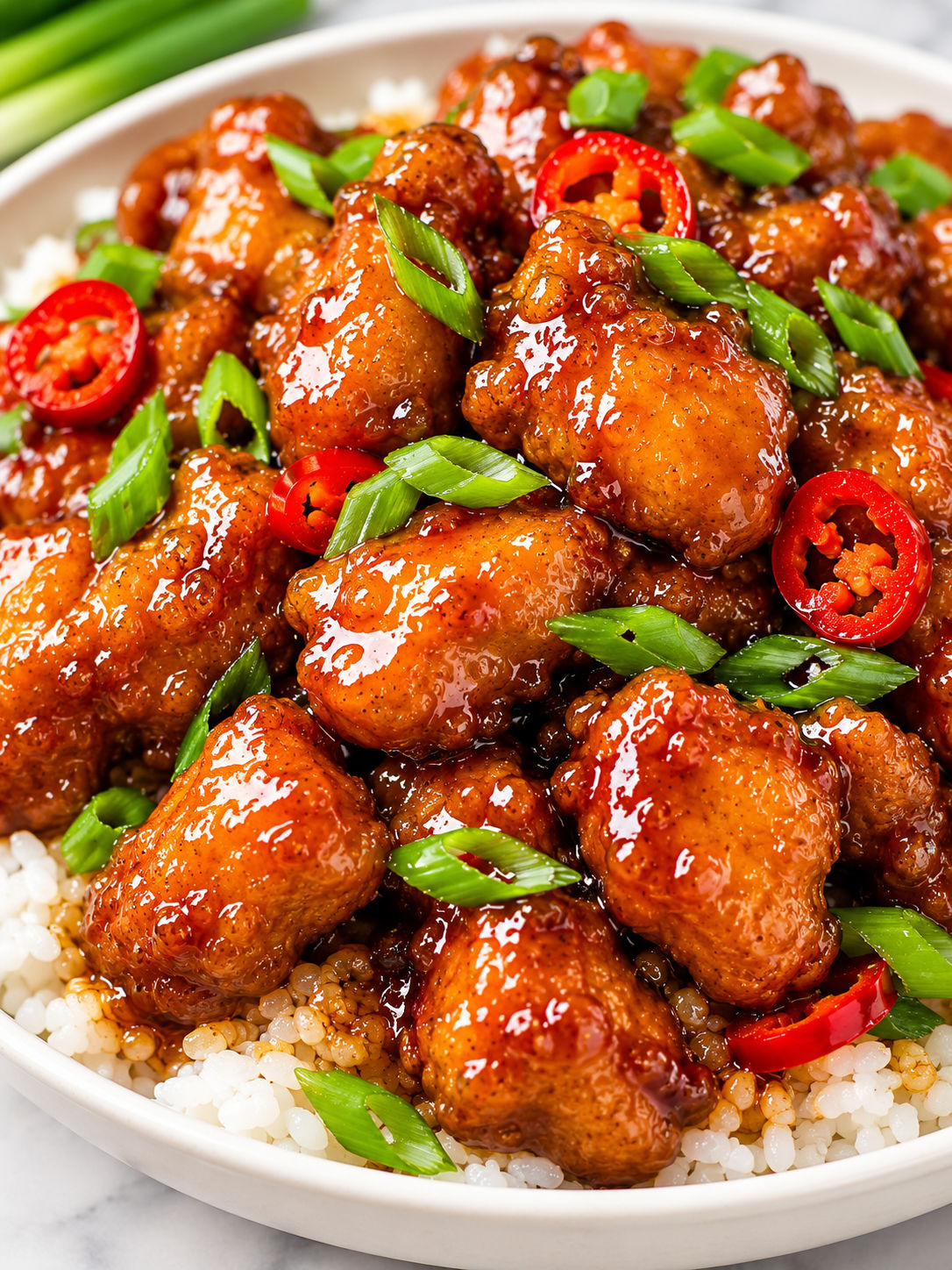 30 Minutes Mongolian Chicken, plated and served