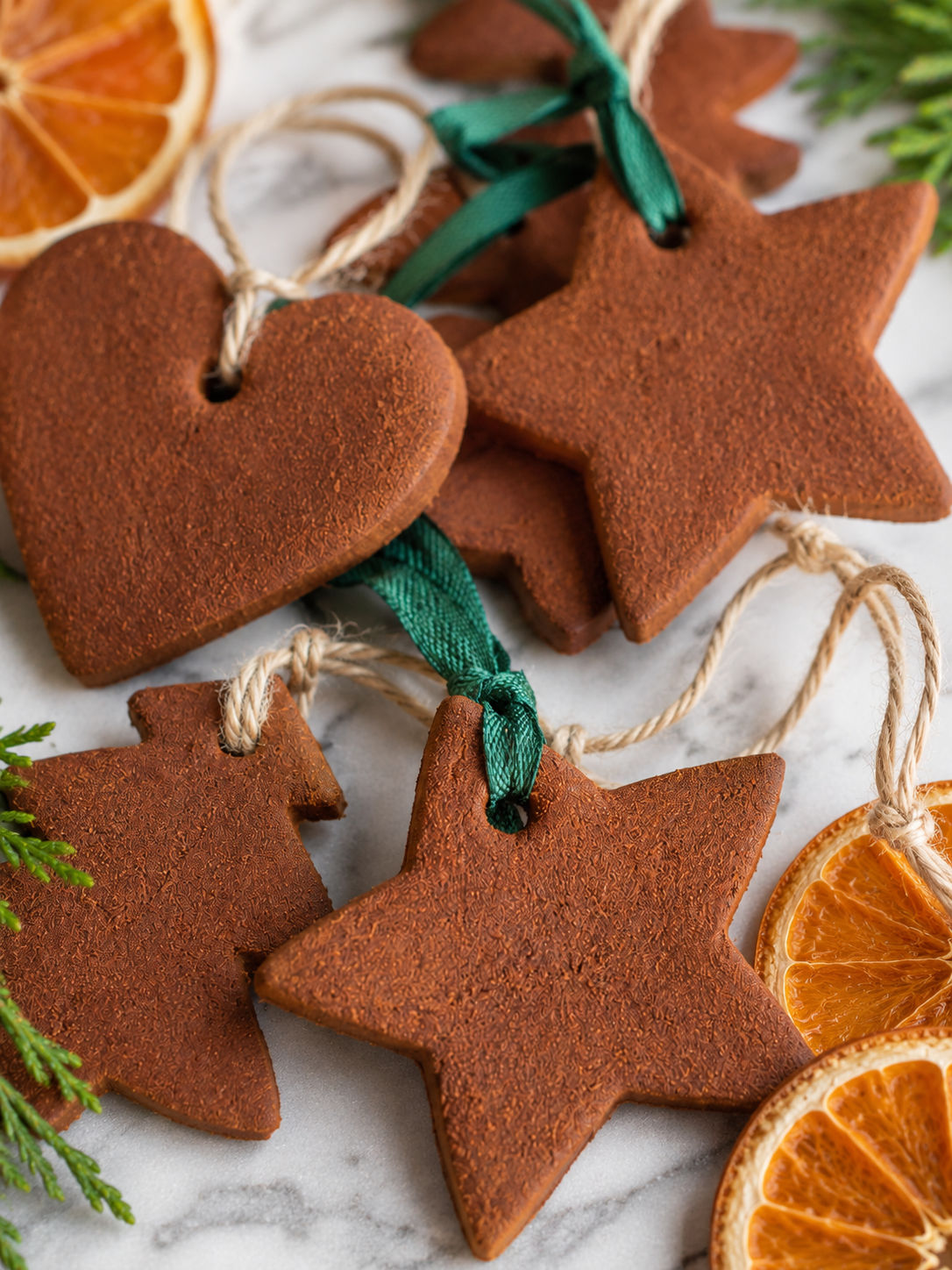 Cinnamon Ornaments, plated and served