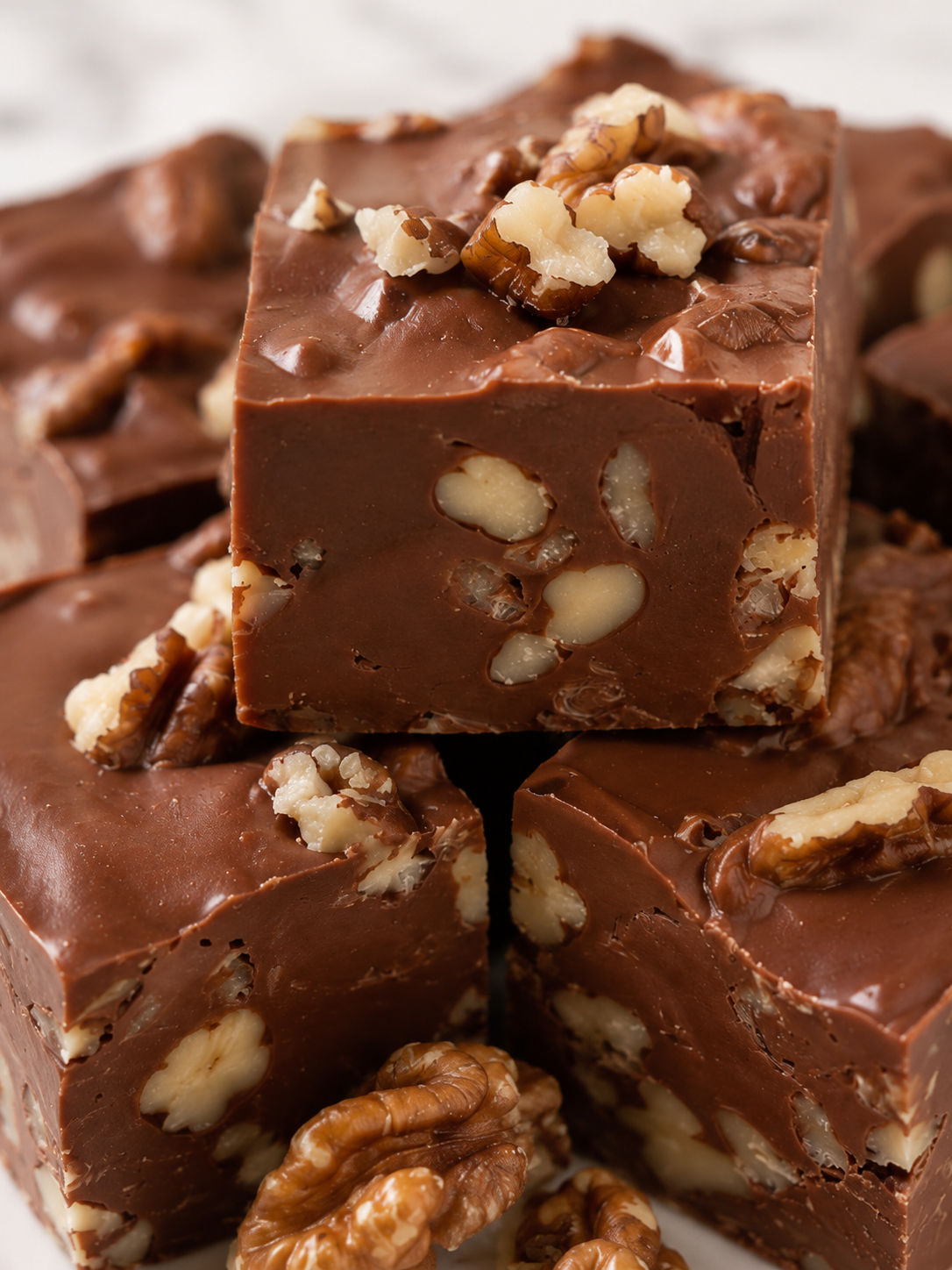 Delicious Classic Fantasy Fudge, plated and served