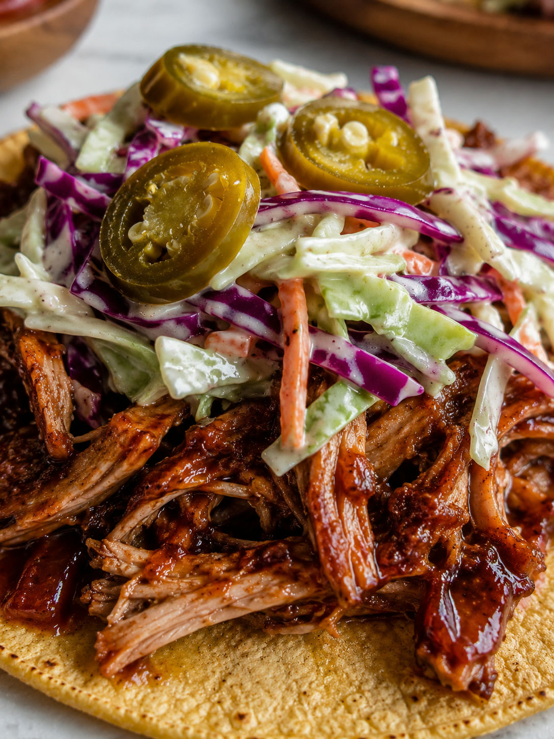 Delicious Hillbilly Tacos, plated and served