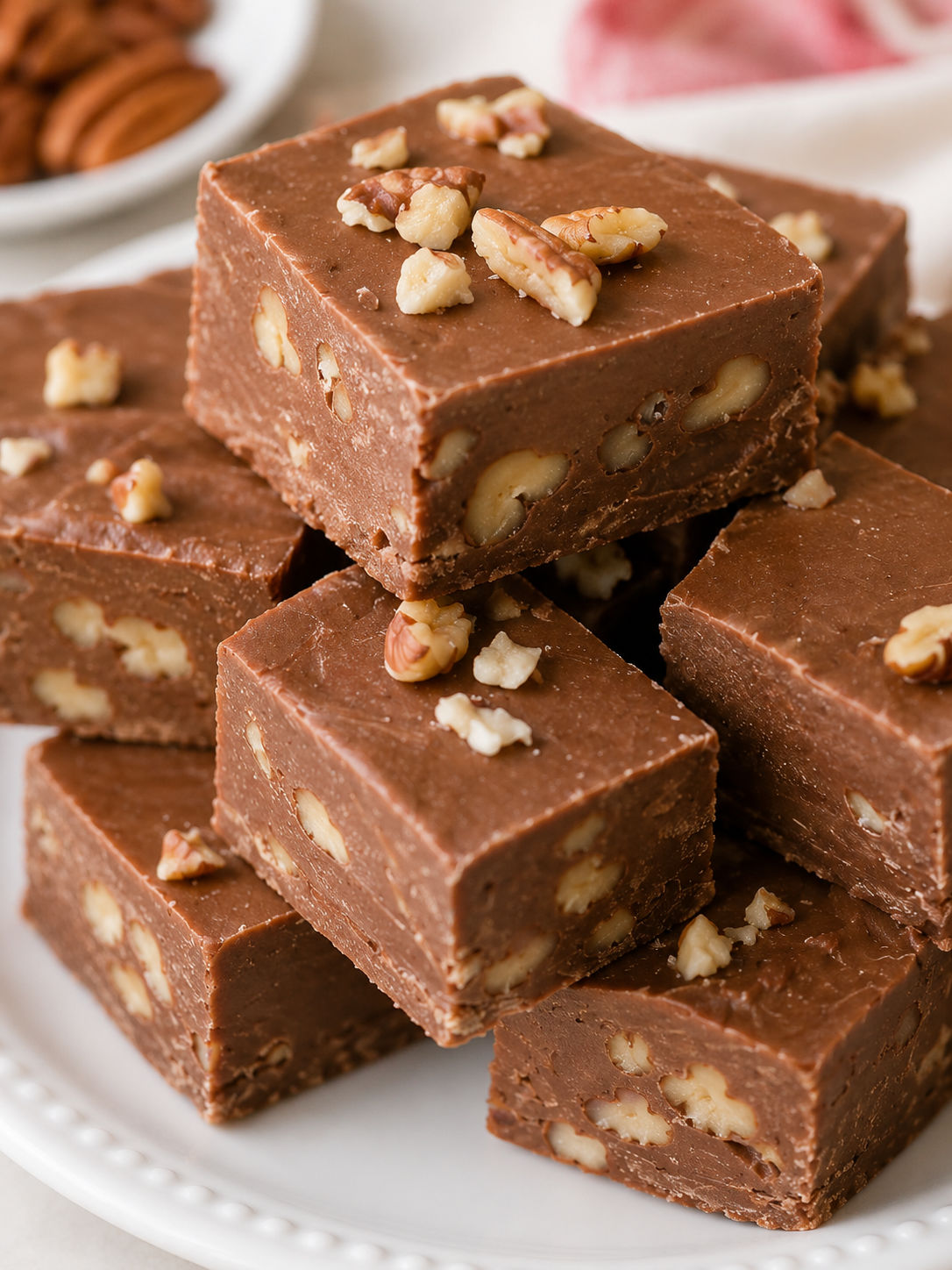 Easy 5-Minute Fudge Recipe by Paula Deen, plated and served