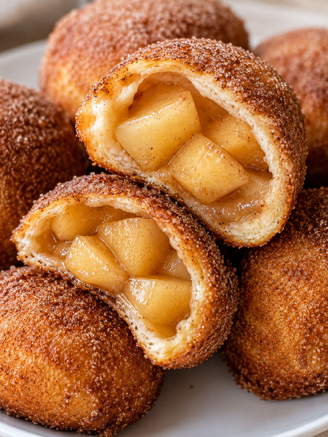 Easy Apple Pie Bombs, plated and served