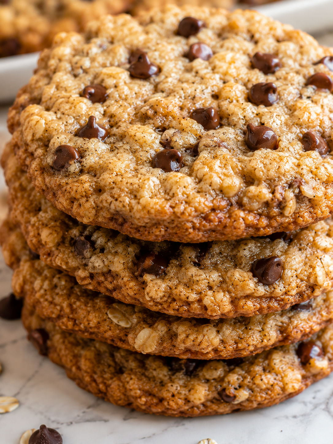 Easy Banana Cookies, plated and served