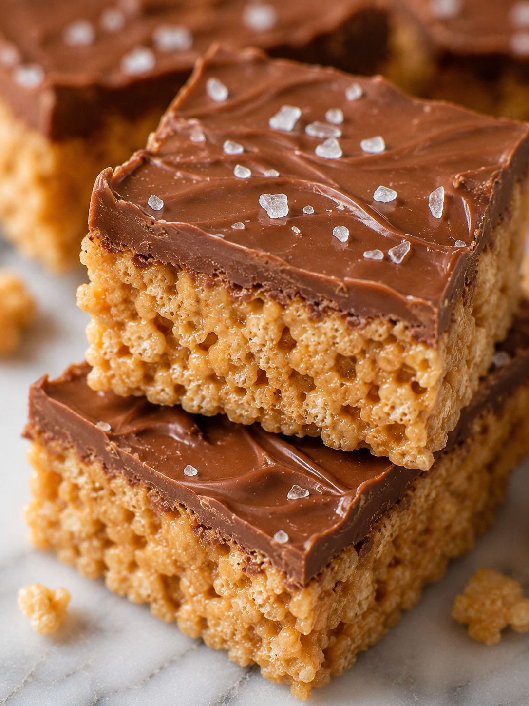 Easy Chewy Scotcheroo Bars Recipe: Peanut Butter & Chocolate Delight, plated and served