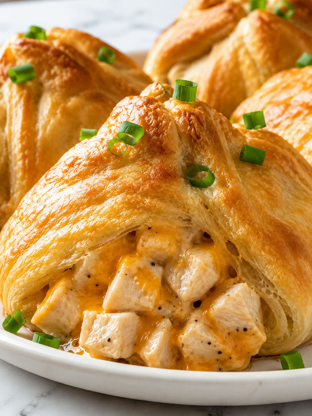 Easy Chicken Bundles, plated and served