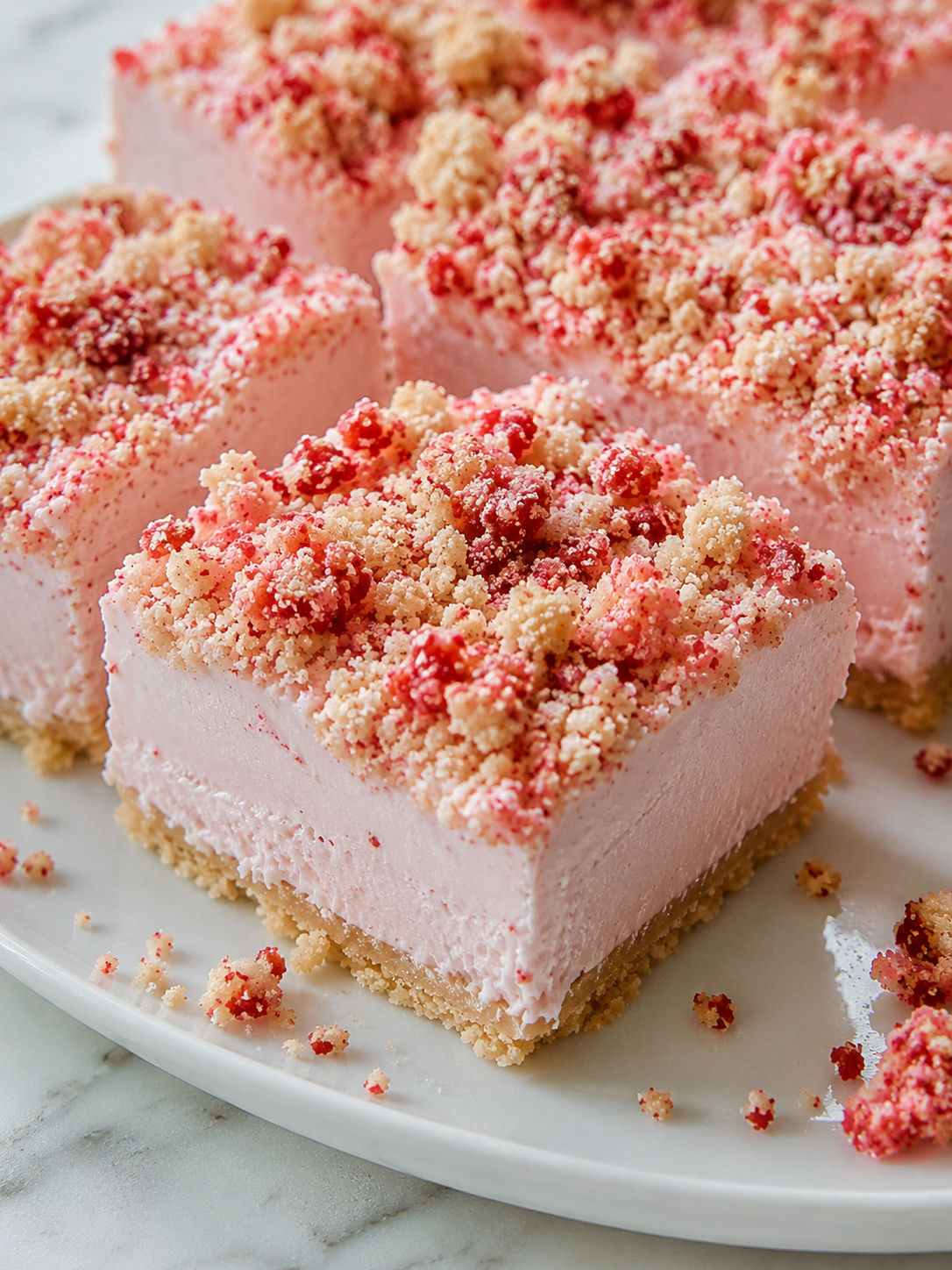 Easy Strawberry Shortcake Ice Cream Bars, plated and served
